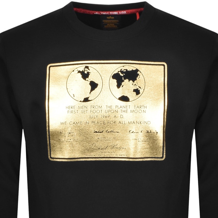 Alternative Image for ProductAlpha Industries Lunar Plaque Sweatshirt Black2